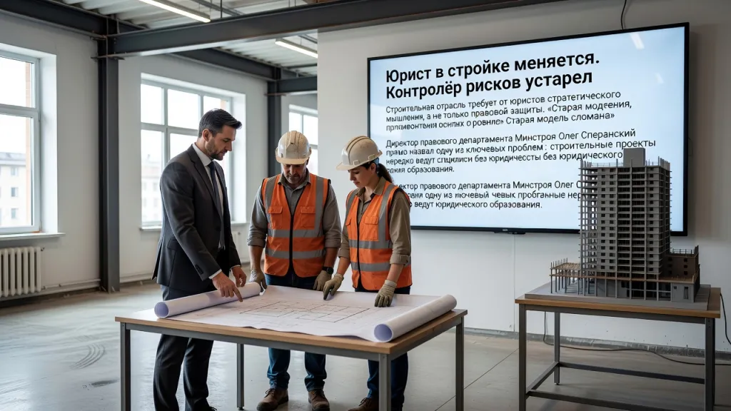 Юрист в стройке меняется. Контролёр рисков устарел